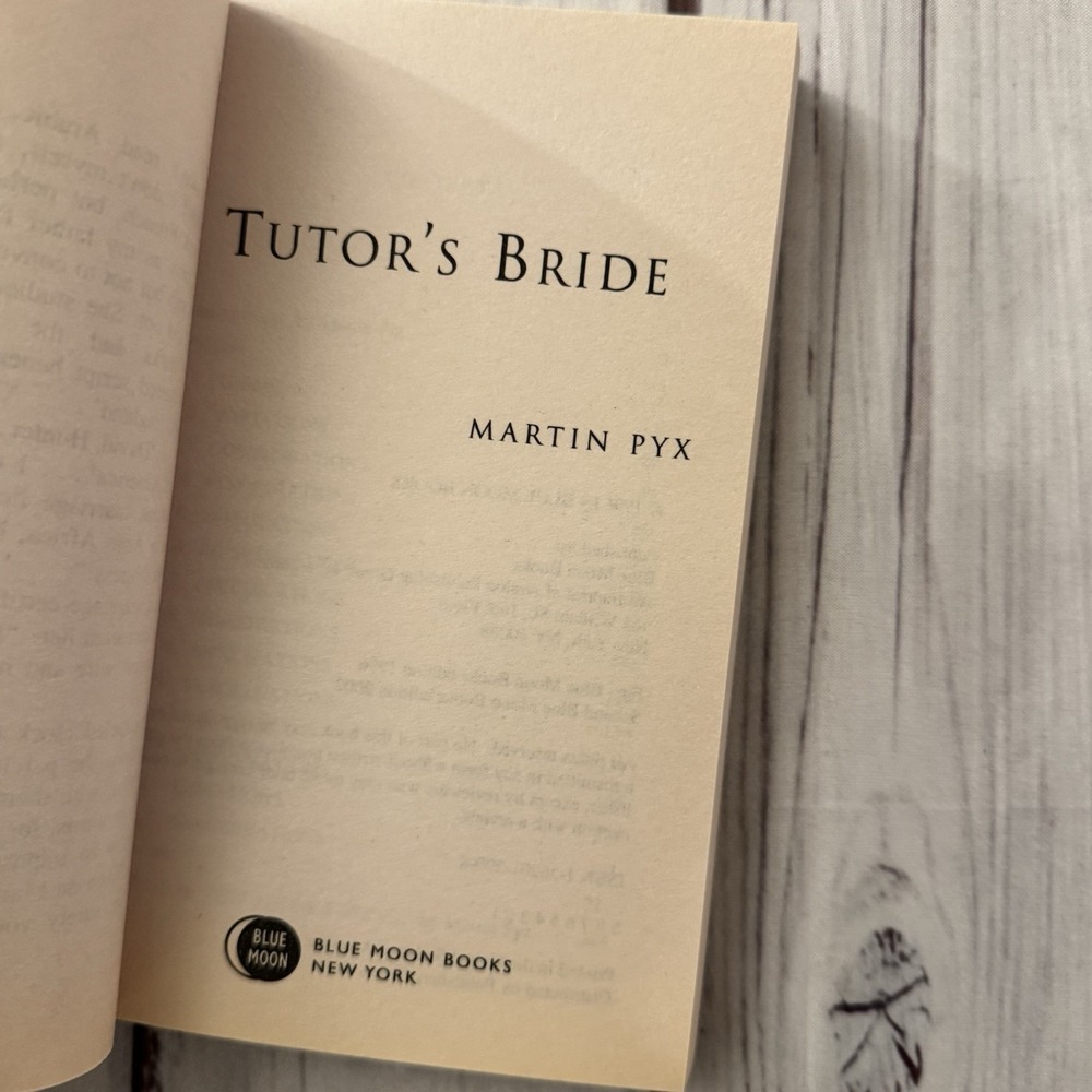 Tutor's Bride Martin Pyx Vintage Erotic Sleaze Smut Novel Blue Moon 1996 PB - Picture 5 of 5